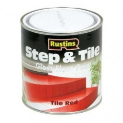 Rustins QD Step & Tile Floor Paint Gloss Tile Red 2.5Ltr