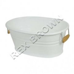 CLEARANCE Nostalgia Oval Tub 12Ltr-OGG Sold as Seen, NO RETURN ACCEPTED