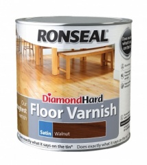 Ronseal Diamond Hard Floor Varnish Satin Walnut 2.5L