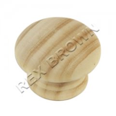 30mm Pine Knobs Including Bolt & Metal Inserts - Pre Pack 1pc