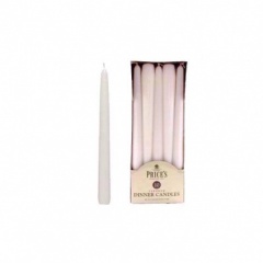 Prices Dinner Candle 10pk White
