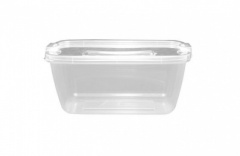 1Ltr Rectangular Ultra Container With Clipped Lid