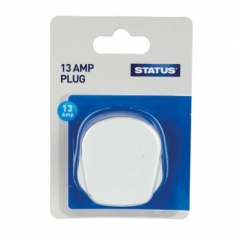 Status 13Amp White Fuse  Plug Single Blister (13AWPB112)