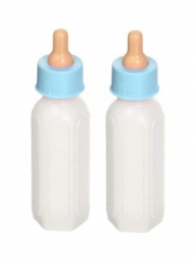4 Baby Bottles 3.5''-blue Top