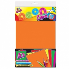10 Sheets A3 Neon Card