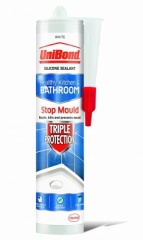 UniBond Anti Mould Triple Protection Shower Kitchen Bathroom White 300ml