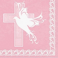 16 DOVE CROSS PINK LUNCH NAPS