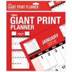 Month to view,Giant print planner opens to