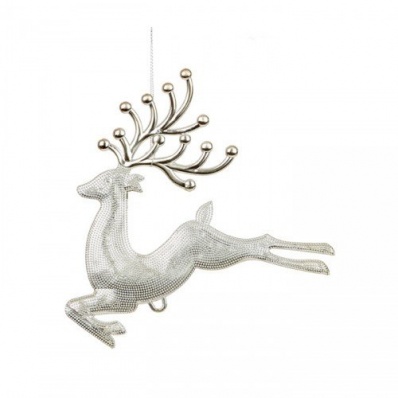 23cm Silver Flying Reindeer - Wholesalers of Hardware, Houseware & DIY ...