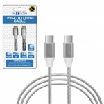 The FX factory  USB-C TO IPHONE CABLE 1METRE SILVER (FXUCTIPHSI)