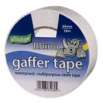 Rhino White Cloth Tape 50mm x 50m