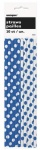 10 ROYL BLUE DOTS PAPER STRAWS