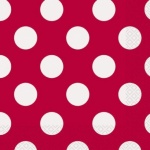 16 RUBY RED DOTS LUNCH NAPS