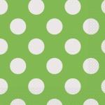 16 LIME GREEN DOTS LUNCH NAPS