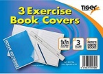 Tiger Clear A4 Exercise Book Covers 3pcs