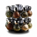 17pc Glass Spice Rack