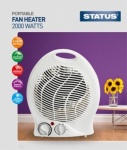 Status Fan Heater Upright 2KW 2 Heat Settings