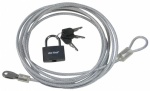 Am-Tech 3M Cable with 30mm Lock with 3 Keys T1695