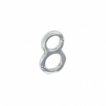50mm Chrome Numeral '8' (S3808)