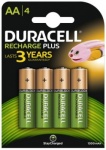 Duracell Plus 81367177 Rechargeable 1300MAH AA 4pk Battery