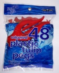 151 PLASTIC TULIP PEGS 48pk (SMA1005A)