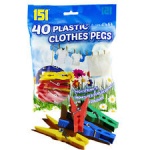151 PLASTIC PEGS 40pk