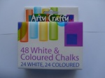 151 CHALK - WHITE & COLOURED 48pk