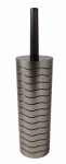 Blue Canyon Ice Collection Toilet Brush & Holder Silver / Black