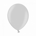 11'' High Quality Latex Metallic Balloons Pk50 - Shimmering Silver