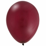 11'' High Quality Latex Crystal Balloons Pk50 - Celebration Burgundy