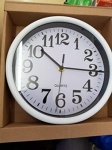 Round Clock Black/white 3asst