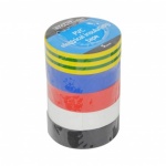 10 Mtr - mixed colours electrical tape - 5 pk