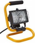 120w Halogen Work Light with Metal Frame - black & yellow - (bulb included) - 1.5 Mtr  Cable - plug - 1 pk - in glossy retail box