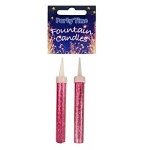 Fountain Ice Hot Pink Sparkling 12cm 2pcs