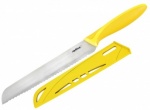 Zyliss Bread Knife with Blade Cover YELLOW