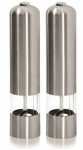 Ashley Housewares Stainless Steel Electric Salt/Pepper Mill