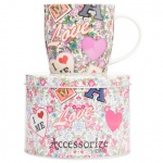 ''Accessorize'' Mug Love In Tin