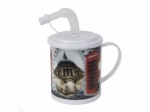 CLEARANCE 640ml Lenticular 3d London Icons Design Drinkng Cup W/lid-Sold as Seen, NO RETURN ACCEPTED