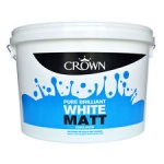 Crown Contract Matt Brilliant White 10Ltr