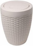 Addis Rattan Bath Bin (Round) - Calico