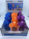 Status 2.5'' Hand Held Mini Fan - Assorted Cols - Blue Orange Purple - With Batteries
