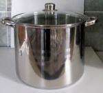 Commercial Stainless Steel Casserole - 24Ltr Stockpot 32cm x 30cm