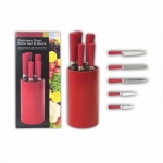 5pc Knife Set with Stand