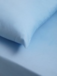 200 Tc Egyptian Cotton Flat Sheet King Blue