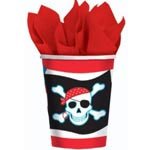 Pirate Party Paper Cups 266ml Pk8