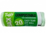TUFFY 7 LITRE COMPOSTABLE LINERS ROLL 20 390mmx390mm
