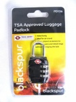 Blackspur TSA Approved Luggage Padlock - Black