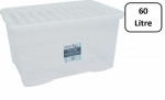 Crystal 60L Box & Lid Clear