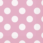 16 Lovely Pink Dot Lunch Napkins