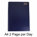 A4 2 Pages a Day Appointment Diary Hardback-